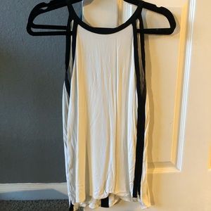 White tank with black detailing